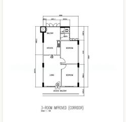 Blk 1 Hougang Avenue 3 (Hougang), HDB 3 Rooms #596039341